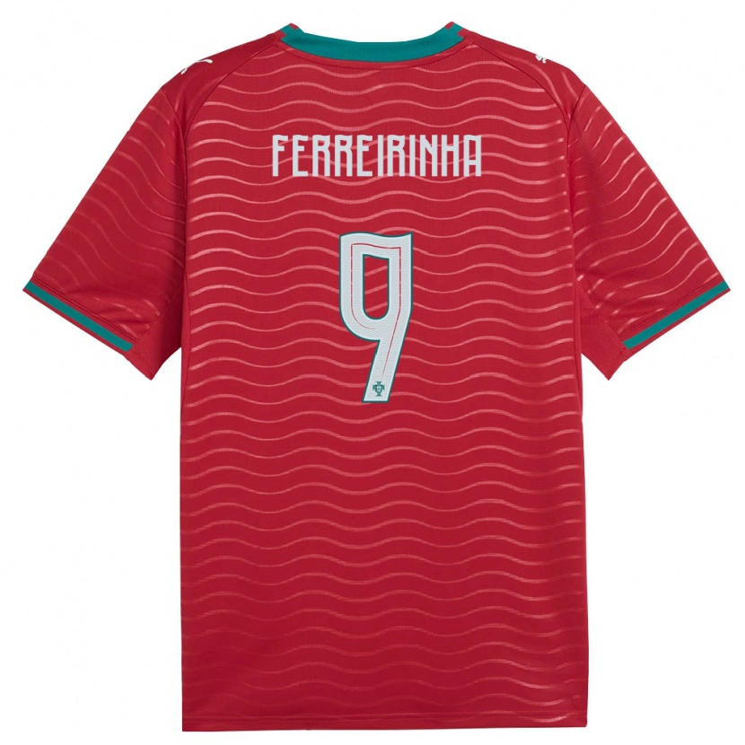 DanxenキッズポルトガルAfonso Ferreirinha#9赤 緑 白ホームシャツ26-28ジャージーユニフォーム