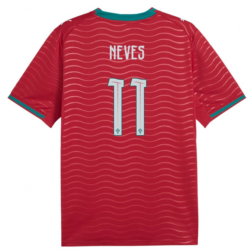 DanxenキッズポルトガルBernardo Neves#11赤 緑 白ホームシャツ26-28ジャージーユニフォーム