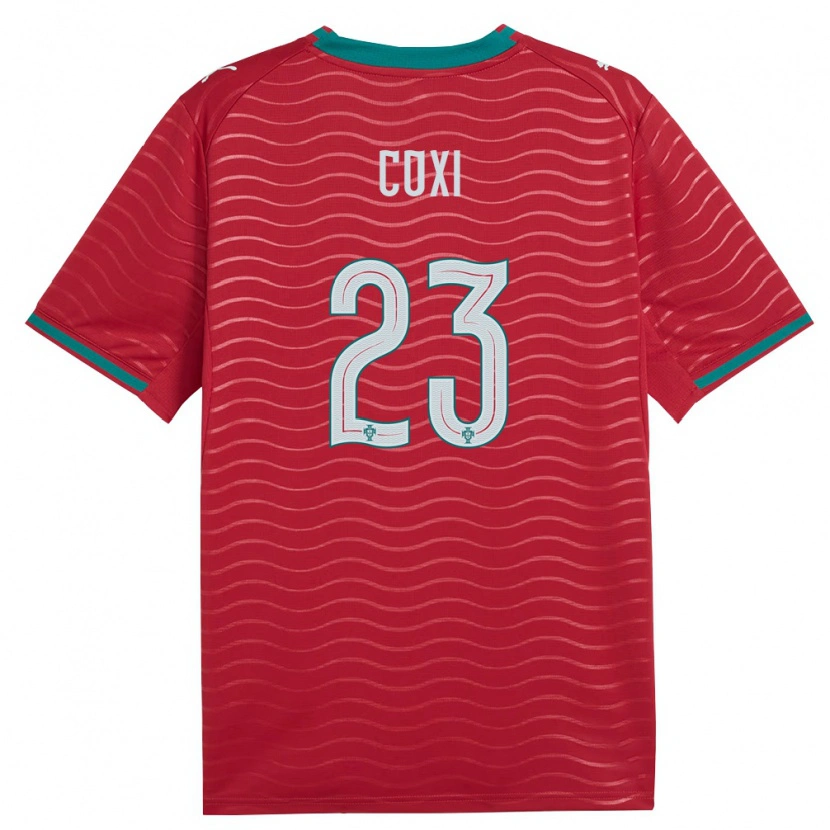 Danxenキッズポルトガルディエゴ・コックス#23赤 緑 白ホームシャツ26-28ジャージーユニフォーム