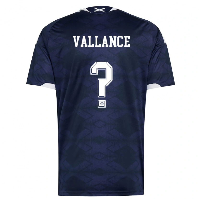 DanxenキッズスコットランドJake Vallance#0紺 白ホームシャツ26-28ジャージーユニフォーム