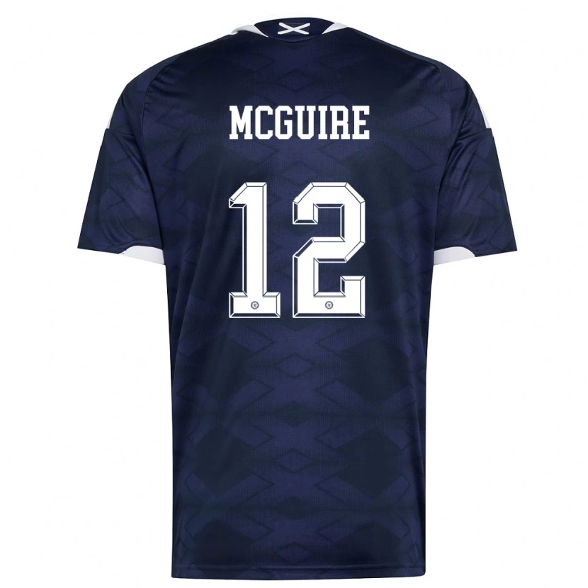 DanxenキッズスコットランドRydnn Mcguire#12紺 白ホームシャツ26-28ジャージーユニフォーム