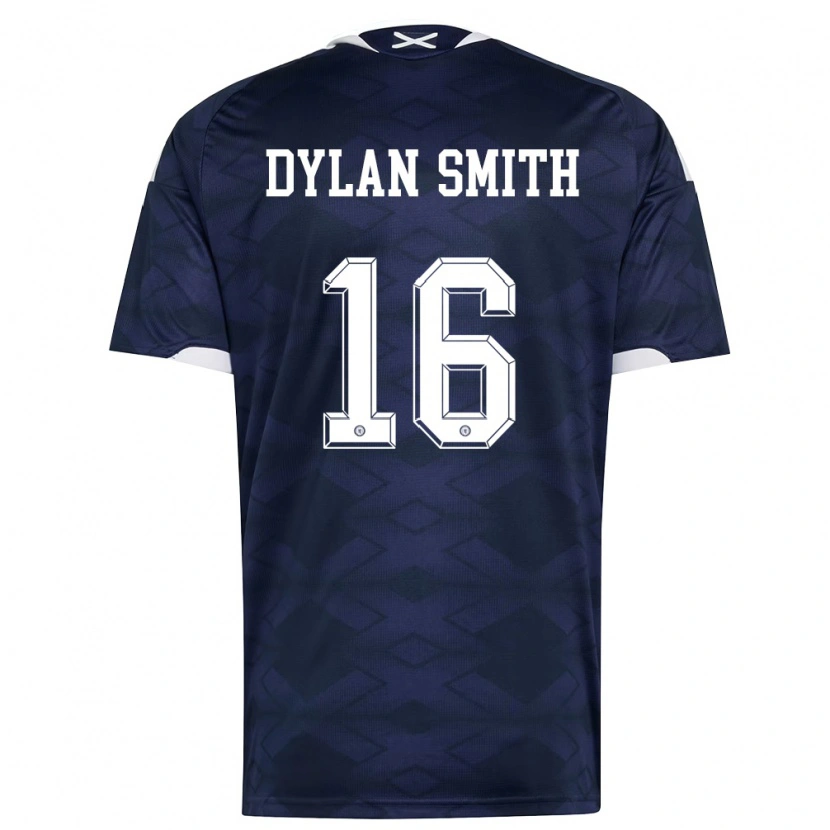 DanxenキッズスコットランドDylan Smith#16紺 白ホームシャツ26-28ジャージーユニフォーム
