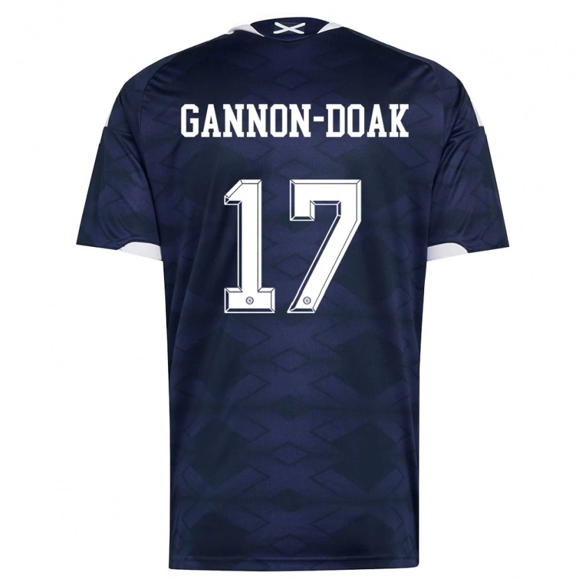 Danxenキッズスコットランドベン・ドーク#17紺 白ホームシャツ26-28ジャージーユニフォーム