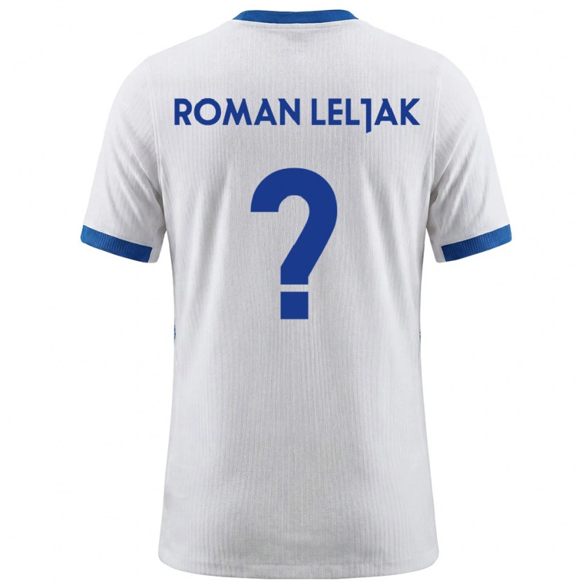 DanxenキッズスロベニアNejc Roman Leljak#0白 青ホームシャツ26-28ジャージーユニフォーム
