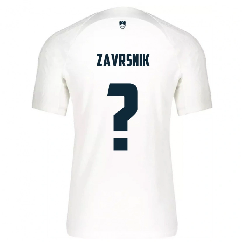 DanxenキッズスロベニアNik Zavrsnik#0白 青ホームシャツ26-28ジャージーユニフォーム