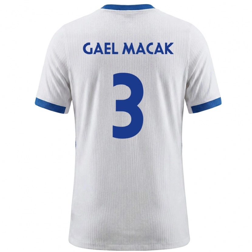 DanxenキッズスロベニアGael Macak#3白 青ホームシャツ26-28ジャージーユニフォーム