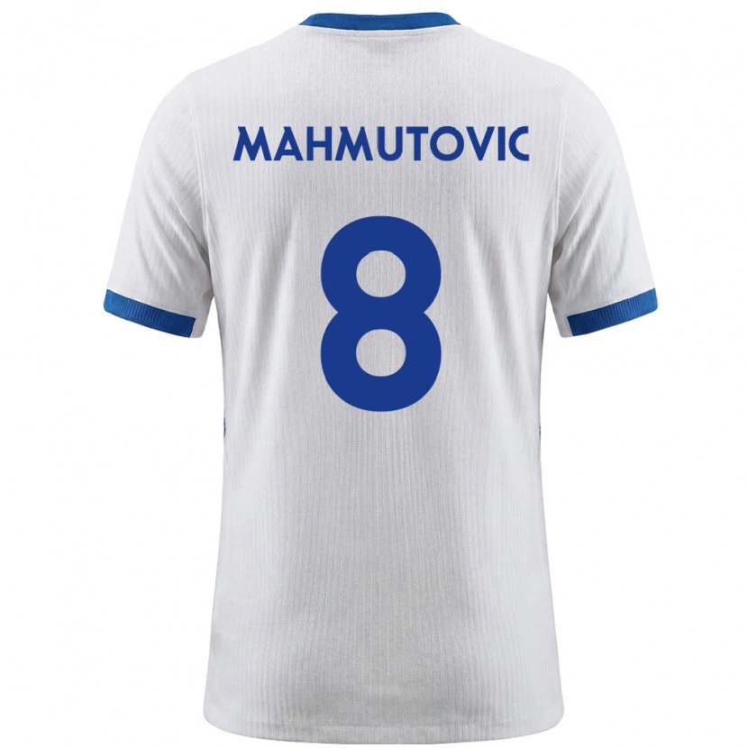 DanxenキッズスロベニアMalik Mahmutovic#8白 青ホームシャツ26-28ジャージーユニフォーム