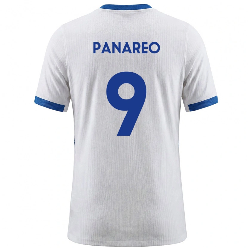 DanxenキッズスロベニアPierpaolo Panareo#9白 青ホームシャツ26-28ジャージーユニフォーム