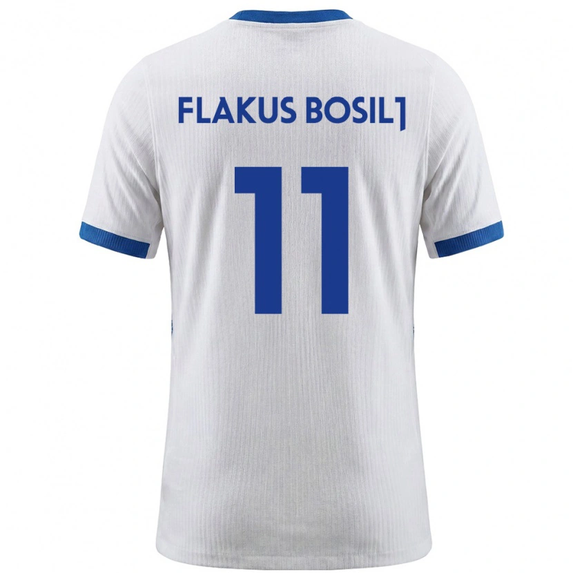 DanxenキッズスロベニアDavid Flakus Bosilj#11白 青ホームシャツ26-28ジャージーユニフォーム