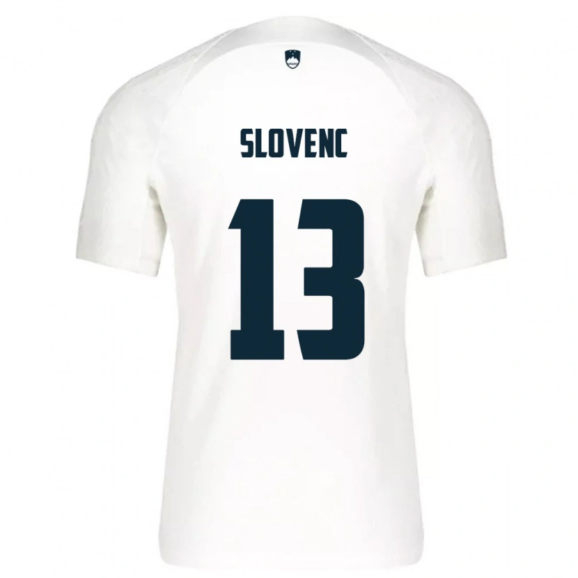 DanxenキッズスロベニアNejc Slovenc#13白 青ホームシャツ26-28ジャージーユニフォーム