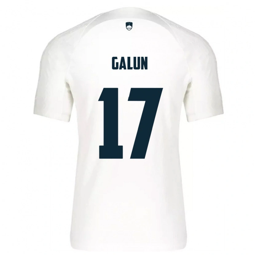 DanxenキッズスロベニアDamian Galun#17白 青ホームシャツ26-28ジャージーユニフォーム