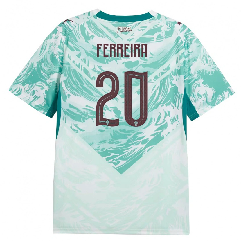 DanxenキッズポルトガルSandro Ferreira#20空色 白 緑アウェイシャツ26-28ジャージーユニフォーム