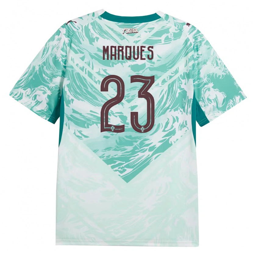 DanxenキッズポルトガルRodrigo Marques#23空色 白 緑アウェイシャツ26-28ジャージーユニフォーム