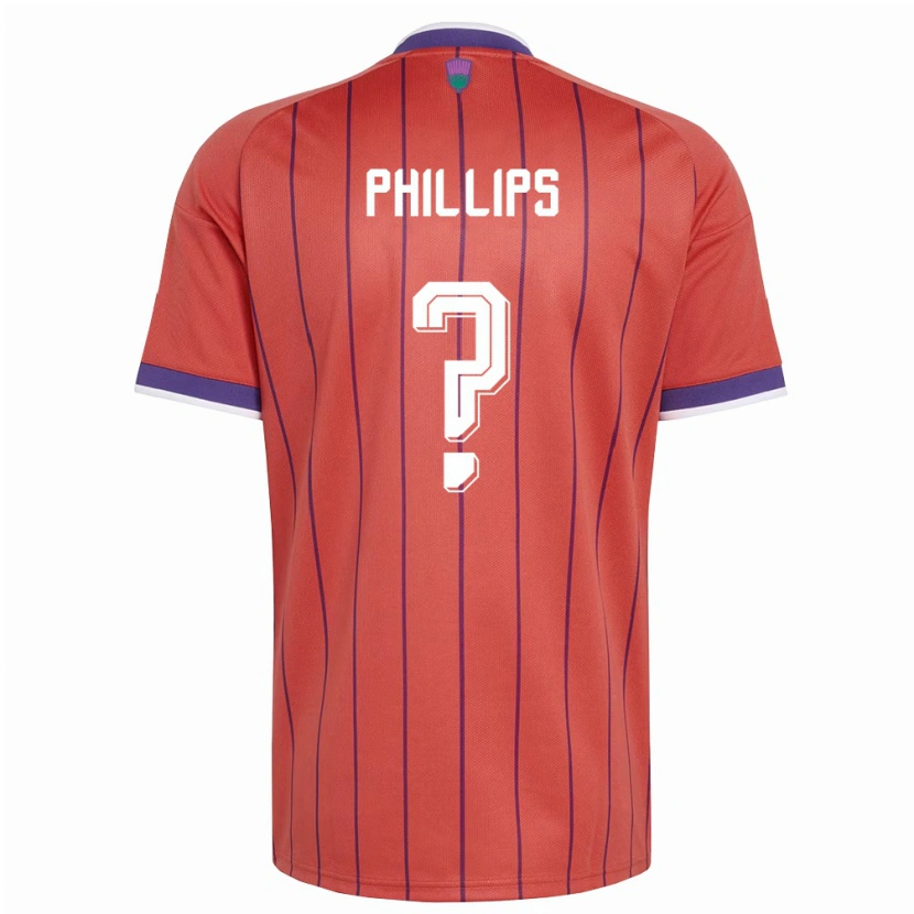 DanxenキッズスコットランドRory Phillips#0オレンジ 紫アウェイシャツ26-28ジャージーユニフォーム