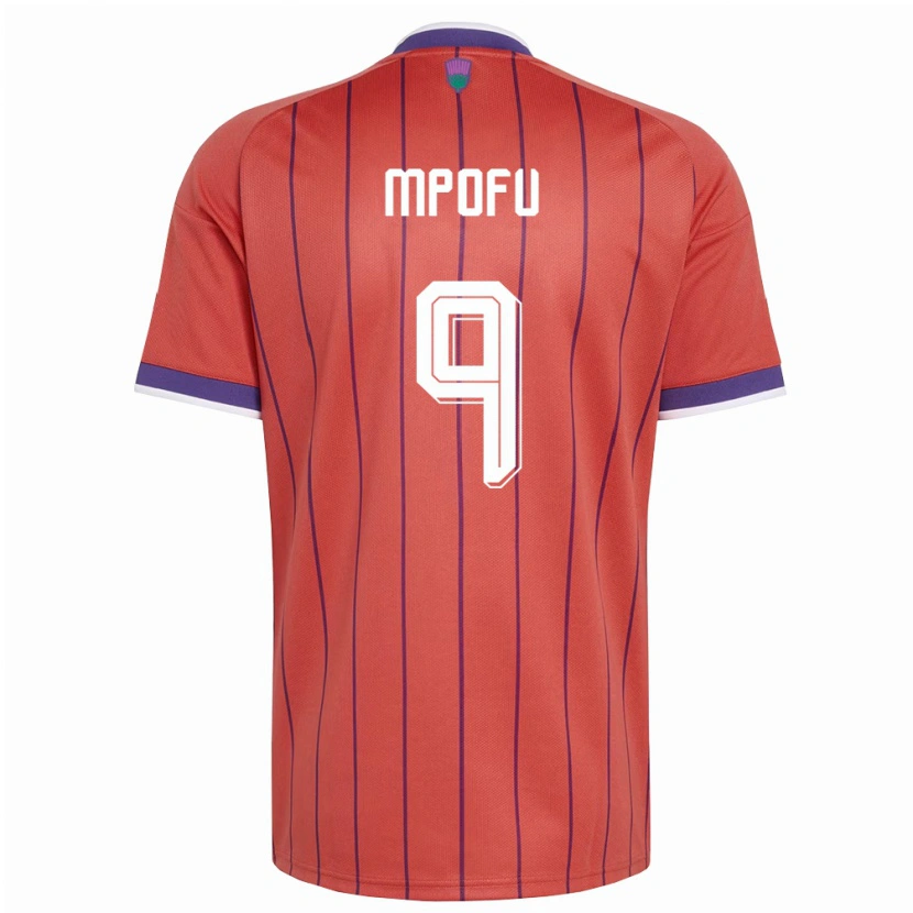 DanxenキッズスコットランドCamron Mpofu#9オレンジ 紫アウェイシャツ26-28ジャージーユニフォーム