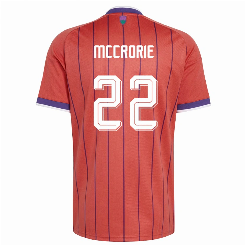 Danxenキッズスコットランドロス・マクローリー#22オレンジ 紫アウェイシャツ26-28ジャージーユニフォーム