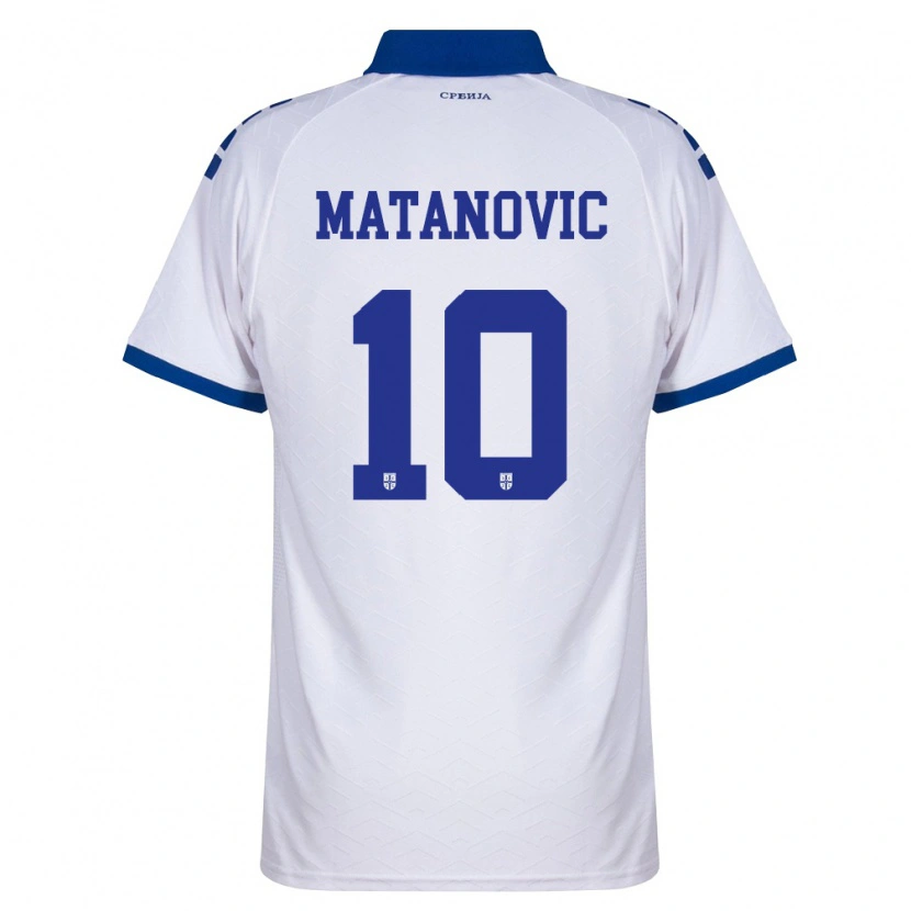 DanxenキッズセルビアOgnjen Matanovic#10紺 白 赤アウェイシャツ26-28ジャージーユニフォーム