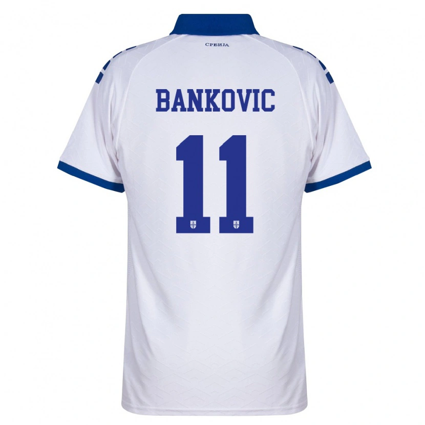 DanxenキッズセルビアMihajlo Bankovic#11紺 白 赤アウェイシャツ26-28ジャージーユニフォーム