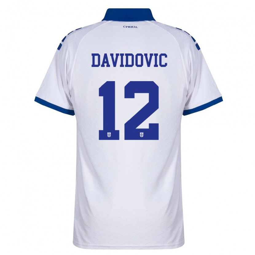DanxenキッズセルビアVuk Davidovic#12紺 白 赤アウェイシャツ26-28ジャージーユニフォーム