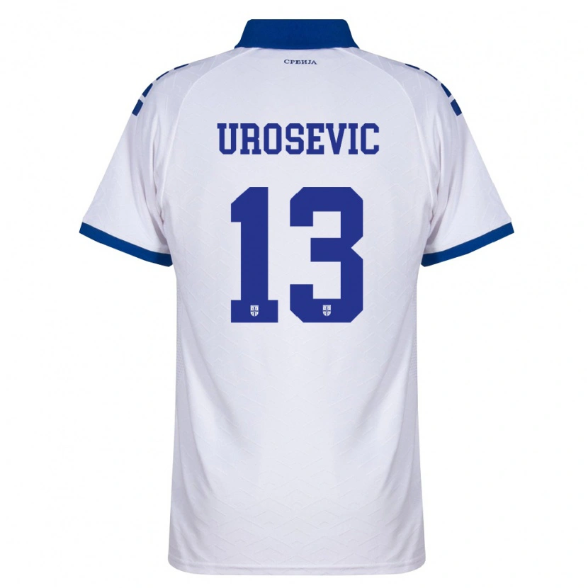 DanxenキッズセルビアDavid Urosevic#13紺 白 赤アウェイシャツ26-28ジャージーユニフォーム