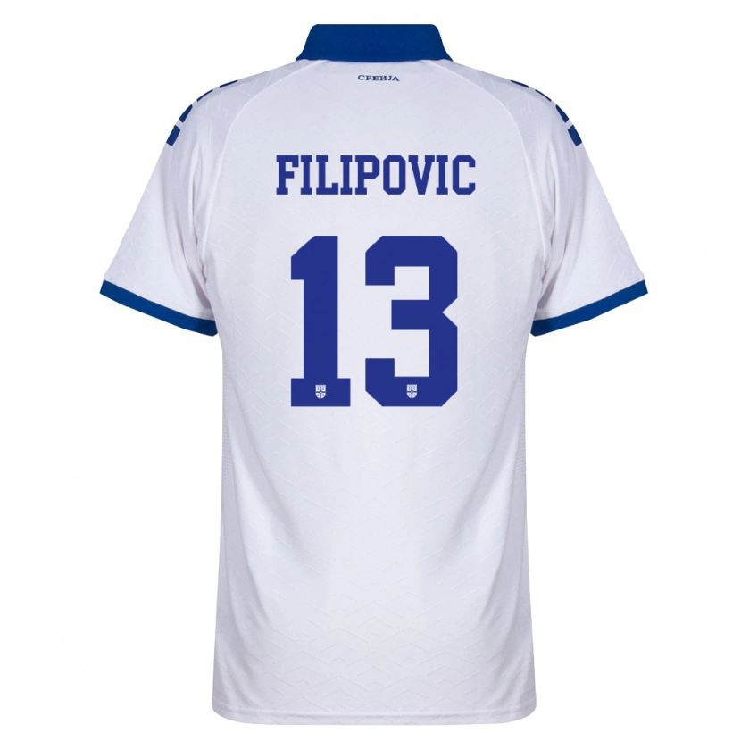 DanxenキッズセルビアUros Filipovic#13紺 白 赤アウェイシャツ26-28ジャージーユニフォーム