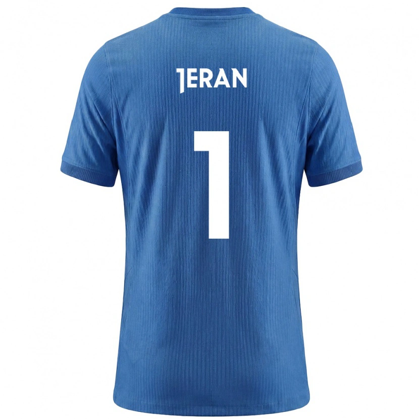 DanxenキッズスロベニアPatrik Jeran#1青 白アウェイシャツ26-28ジャージーユニフォーム