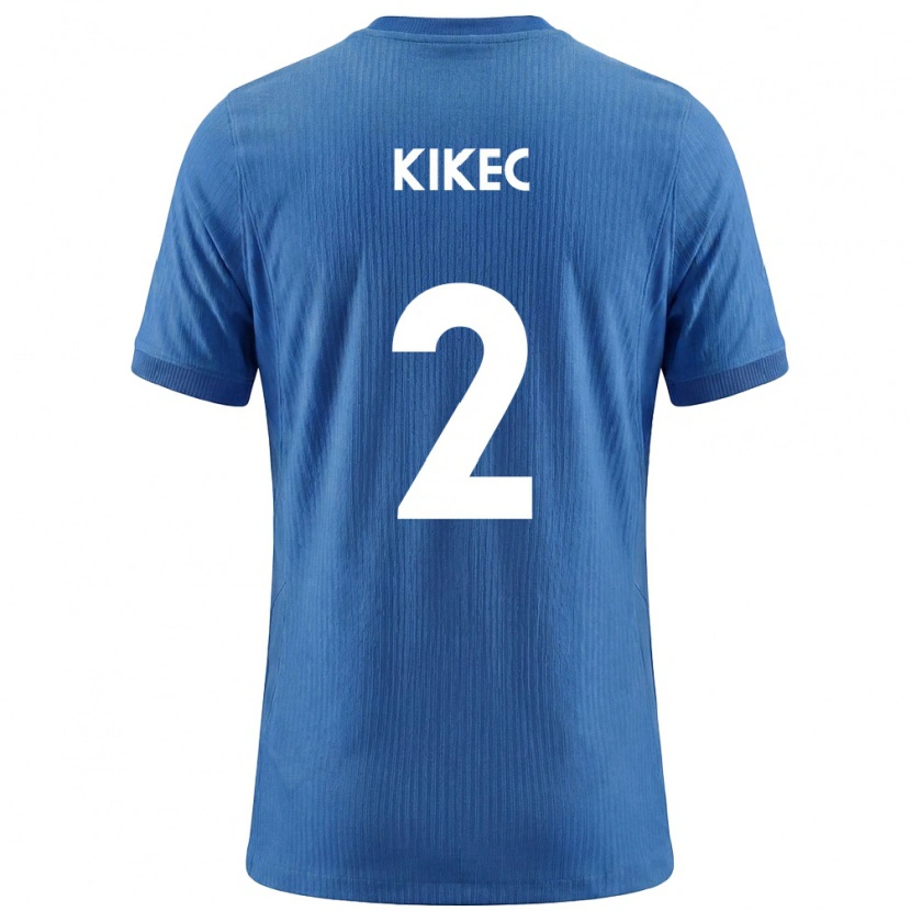 DanxenキッズスロベニアTimon Kikec#2青 白アウェイシャツ26-28ジャージーユニフォーム
