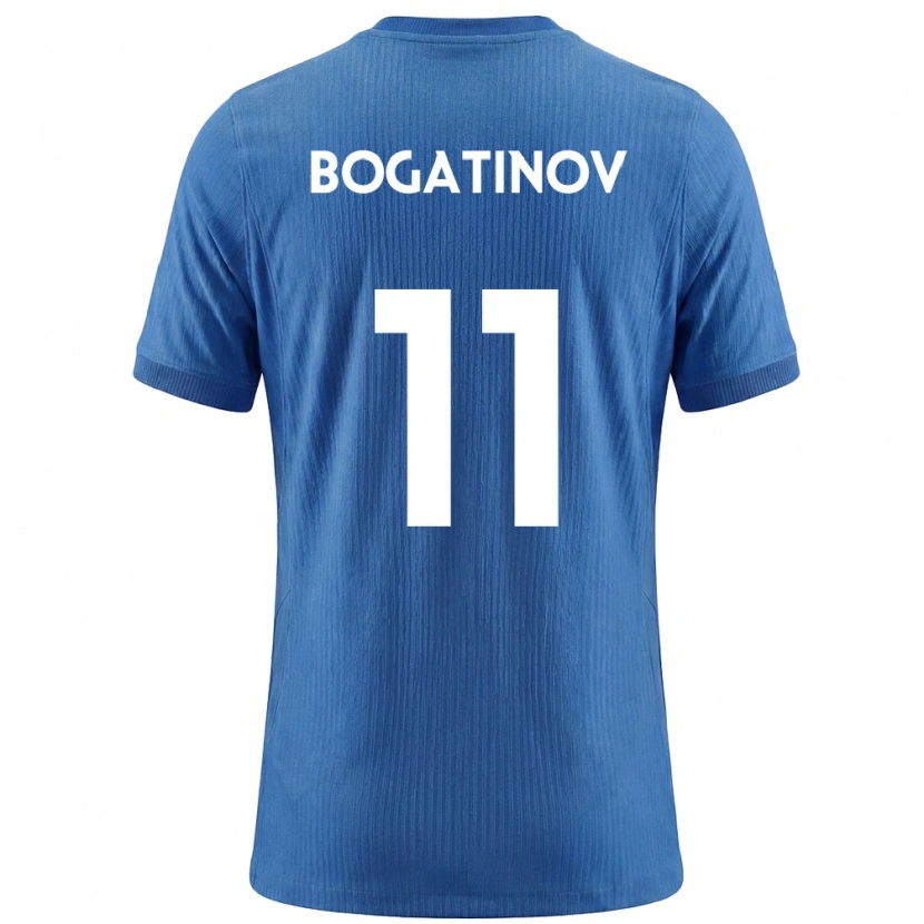 DanxenキッズスロベニアGabriel Bogatinov#11青 白アウェイシャツ26-28ジャージーユニフォーム