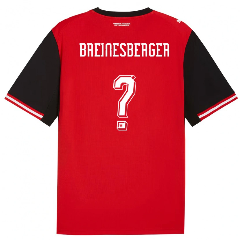 DanxenメンズオーストリアChristoph Breinesberger#0黒 白ホームシャツ26-28ジャージーユニフォーム