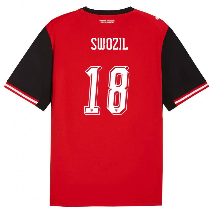 DanxenメンズオーストリアBernhard Swozil#18黒 白ホームシャツ26-28ジャージーユニフォーム