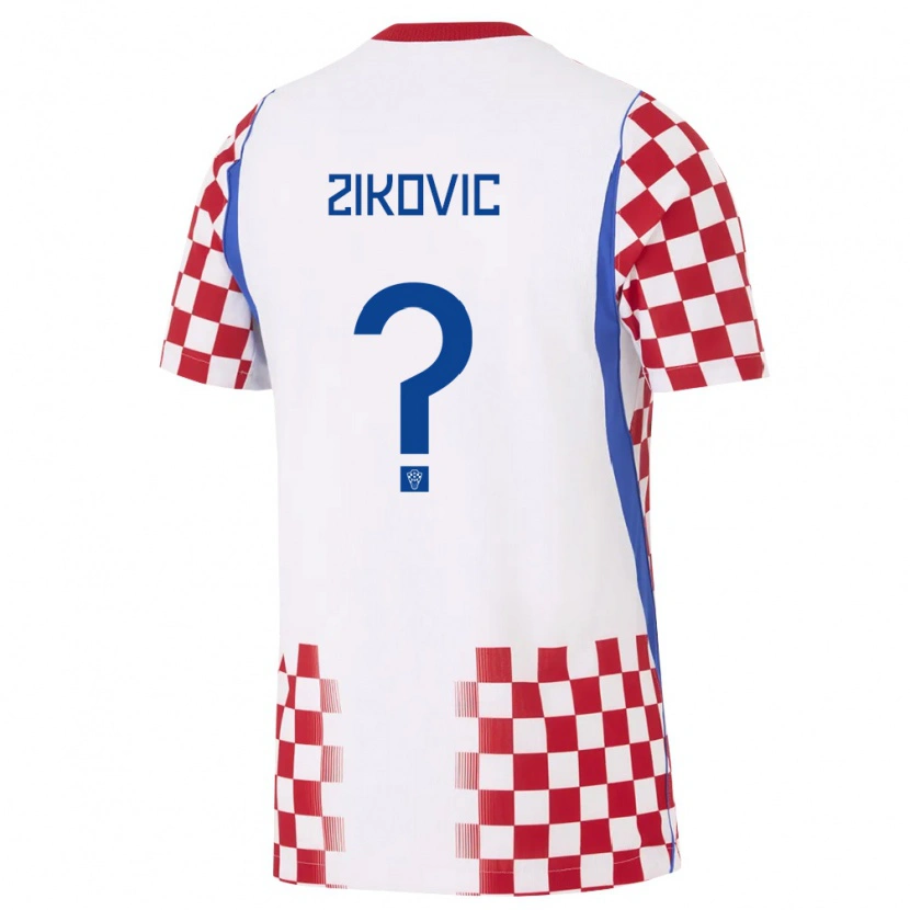 DanxenメンズクロアチアTeo Zikovic#0白 赤 青ホームシャツ26-28ジャージーユニフォーム