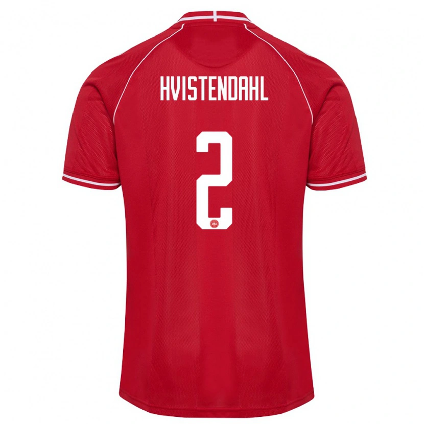 Danxenメンズデンマークヨハン・フヴィステンダール#2赤 白ホームシャツ26-28ジャージーユニフォーム