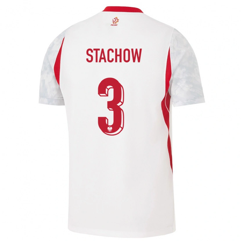 DanxenメンズポーランドPatrick Stachow#3白 赤 灰ホームシャツ26-28ジャージーユニフォーム
