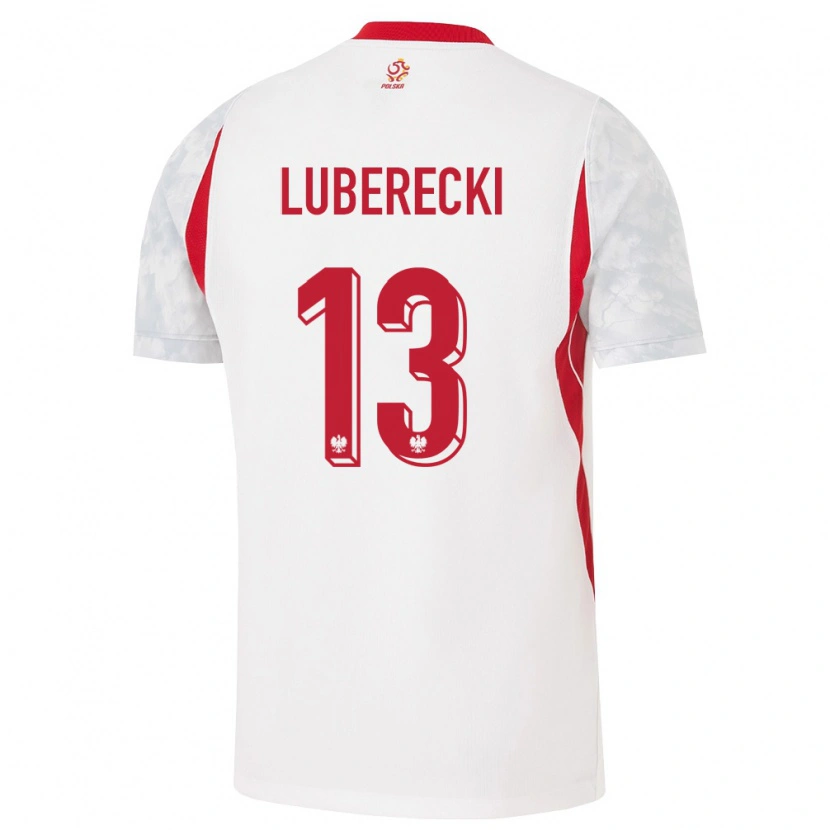 DanxenメンズポーランドFilip Luberecki#13白 赤 灰ホームシャツ26-28ジャージーユニフォーム