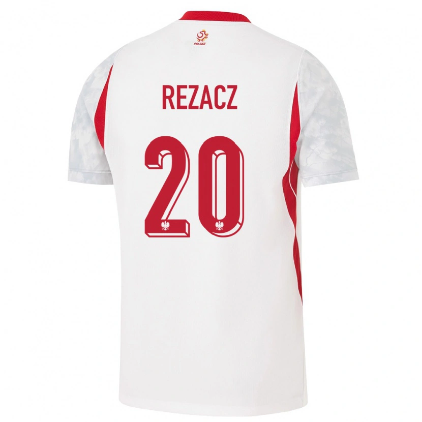 DanxenメンズポーランドWojciech Rezacz#20白 赤 灰ホームシャツ26-28ジャージーユニフォーム