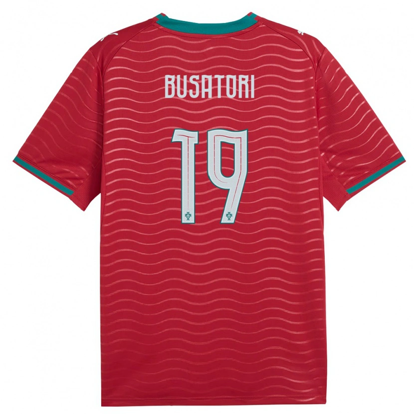 DanxenメンズポルトガルBernardo Busatori#19赤 緑 白ホームシャツ26-28ジャージーユニフォーム