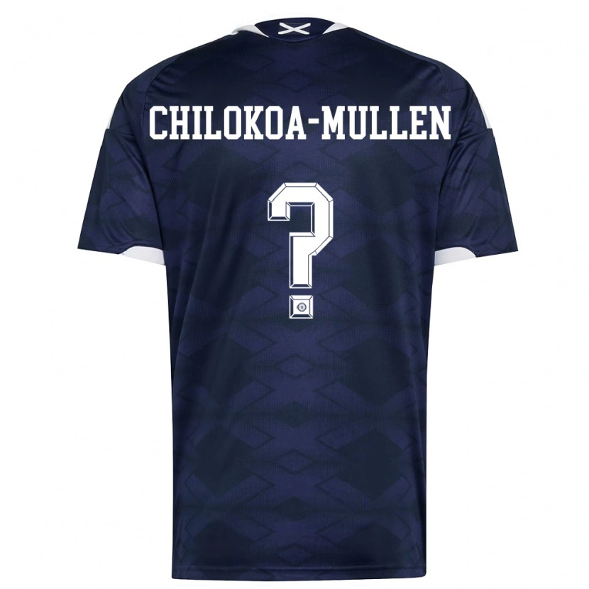 DanxenメンズスコットランドJeremiah Chilokoa-Mullen#0紺 白ホームシャツ26-28ジャージーユニフォーム