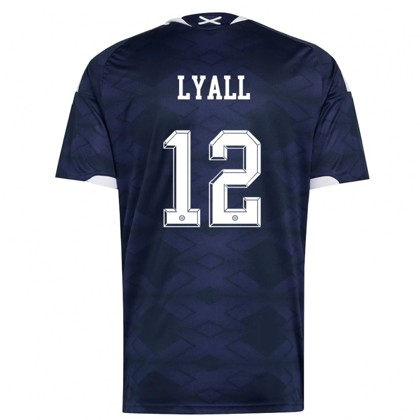 DanxenメンズスコットランドWarren Lyall#12紺 白ホームシャツ26-28ジャージーユニフォーム