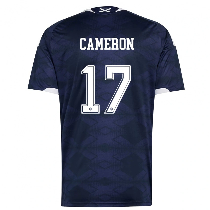 DanxenメンズスコットランドMax Cameron#17紺 白ホームシャツ26-28ジャージーユニフォーム