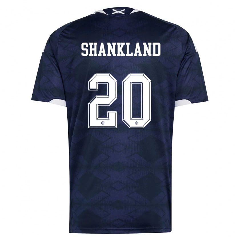 Danxenメンズスコットランドローレンス・シャンクランド#20紺 白ホームシャツ26-28ジャージーユニフォーム