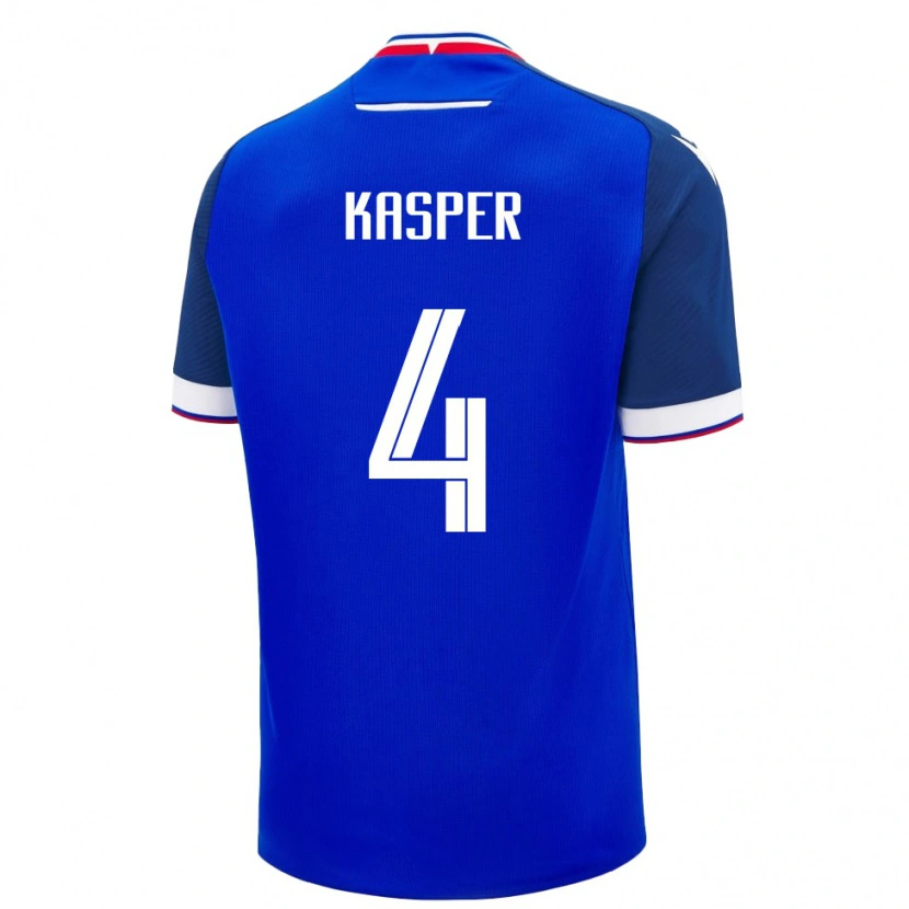DanxenメンズスロバキアAdam Kasper#4青 白ホームシャツ26-28ジャージーユニフォーム