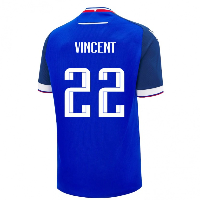 DanxenメンズスロバキアMaëvan Vincent#22青 白ホームシャツ26-28ジャージーユニフォーム