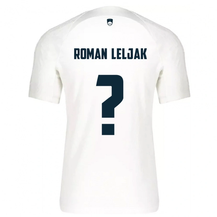 DanxenメンズスロベニアNejc Roman Leljak#0白 青ホームシャツ26-28ジャージーユニフォーム