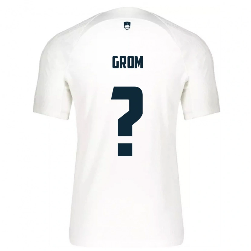DanxenメンズスロベニアArtem Grom#0白 青ホームシャツ26-28ジャージーユニフォーム