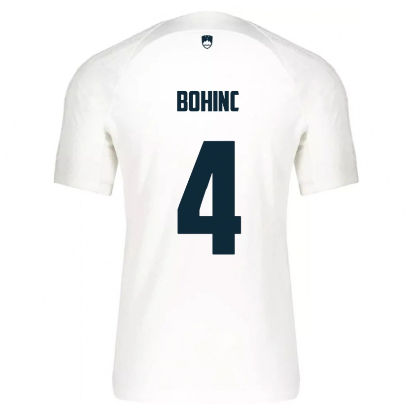 DanxenメンズスロベニアLev Bohinc#4白 青ホームシャツ26-28ジャージーユニフォーム