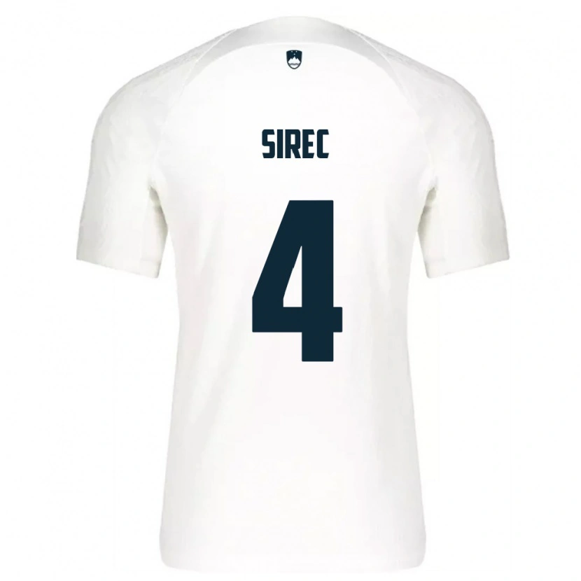 DanxenメンズスロベニアFilip Sirec#4白 青ホームシャツ26-28ジャージーユニフォーム