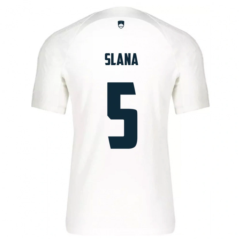 DanxenメンズスロベニアFilip Slana#5白 青ホームシャツ26-28ジャージーユニフォーム