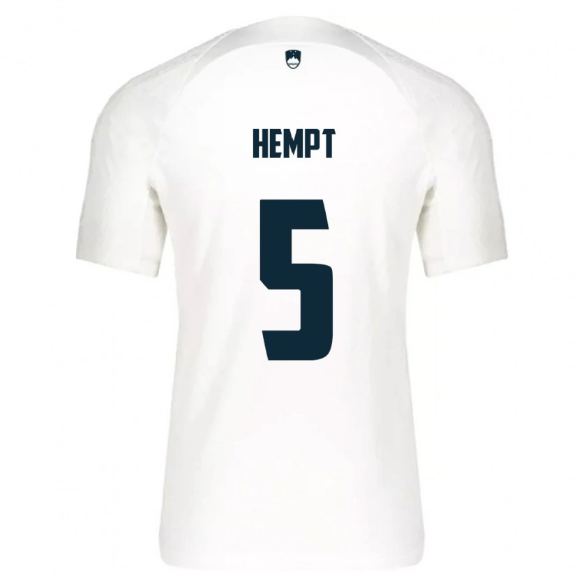 DanxenメンズスロベニアLukas Hempt#5白 青ホームシャツ26-28ジャージーユニフォーム