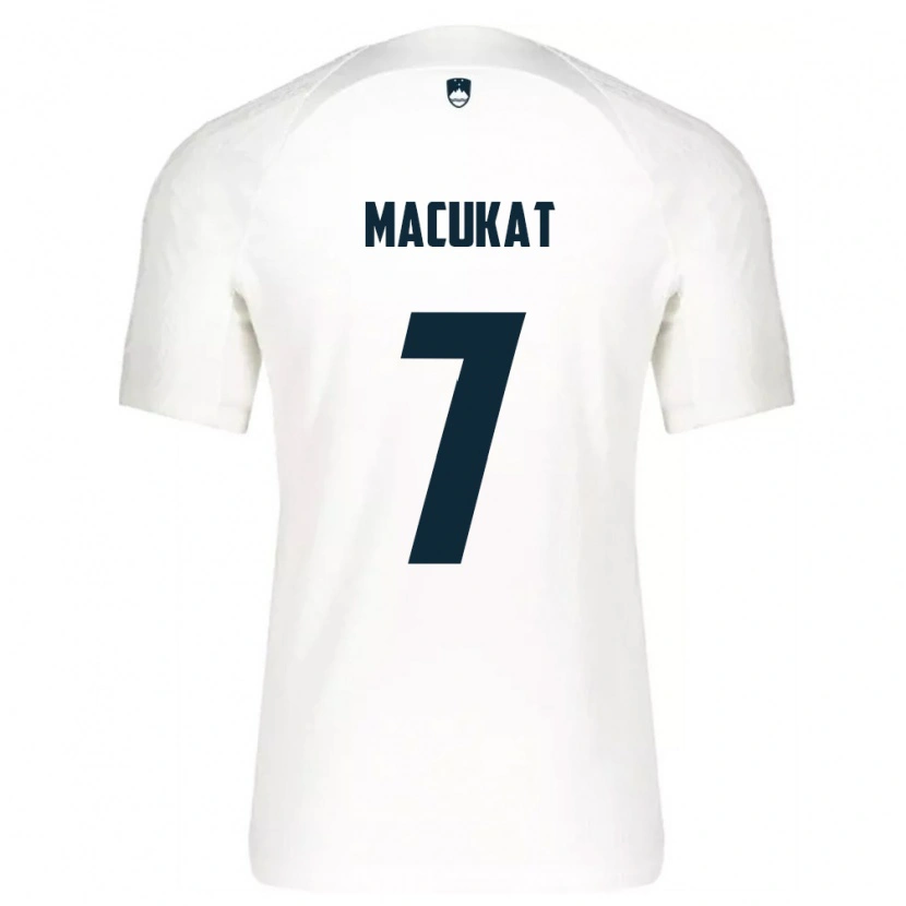 DanxenメンズスロベニアAnte Macukat#7白 青ホームシャツ26-28ジャージーユニフォーム