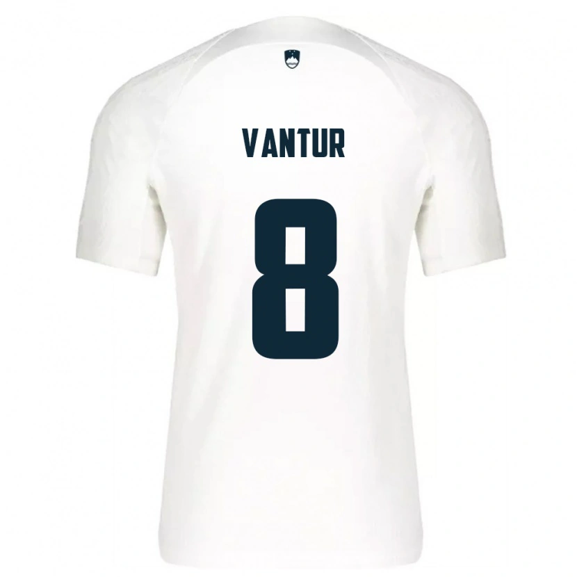 DanxenメンズスロベニアBor Vantur#8白 青ホームシャツ26-28ジャージーユニフォーム